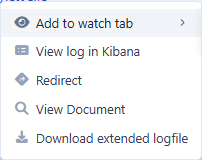 Context menu of a job in PLOSSYS Administrator